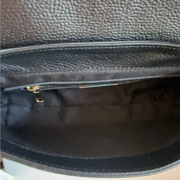 🆕 DIVINA FIRENZE 🇮🇹 Black Leather Leopard Fur Flap Shoulder/Crossbody Bag - Picture 10 of 15